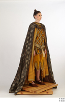 Photos Woman in Historical Dress 6 Medieval clothing brown dress cloak historical whole body 0001.jpg